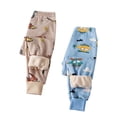 thumbnail image 2 of THDHVS Pants for Boys,Boys Pants,Kids Plush Leggings with Cartoon Print Elastic Waist for Winter Wear Padded Warm Bottoms Stretch Fits Trousers Blue 3-4 Years, 2 of 5