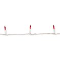thumbnail image 3 of Set of 100 Red and Clear Mini Icicle Christmas Lights 3" Spacing - White Wire, 3 of 4