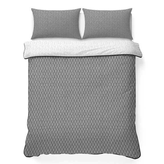 Quilts King Size Bedding Set, Grey Abstract Art Lightweight Quilted Comforter, Geometric Luxury Soft Reversible Bedspread Coverlet with Pillow Covers for All Season, 96" x 106"