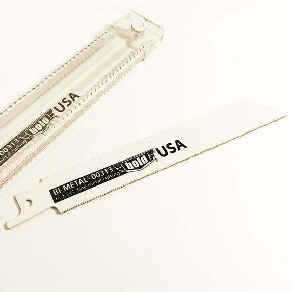 BOLD 00313 6-Inch by 24TPI Made in USA Reciprocating Saw Blades for Cutting Metal, 5-Pack
