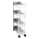 thumbnail image 2 of Carrito de Almacenamiento Móvil de Varios Niveles | Fácil Montaje | Estantería para Sala de Estar, Dormitorio, Baño y Cocina | Plástico | Blanco | 88 X 40 X 15 Cm | 1 Unidad, 2 of 7