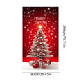 thumbnail image 3 of KOYPTL Christmas Door Cover Decorations-35x79 in,Width Curtain Front Door Backdrop Banner Simulation Xmas Tree Christmas Hanging Cover Ornament for Indoor Outdoor Party Winter Holiday, 3 of 6