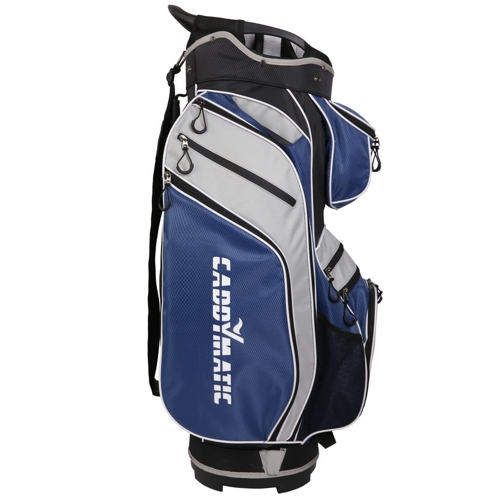 Caddymatic Cart Golf Club Bag, Polyester, 10 Pockets