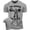 T-Shirt Heather Grey, variant on Gymish The Heavier The Better Workout Shirt for Men – Funny Gym T-Shirt, Motivational Lifting Tee, Military Green, Small