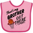 thumbnail image 3 of Inktastic That's My Brother out There Basketball Boys or Girls Baby Bib, 3 of 4