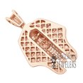 thumbnail image 3 of Egyptian Pharaoh King Tut Real Diamonds Pendent 10K Rose Gold Finish Charm 2'', 3 of 3