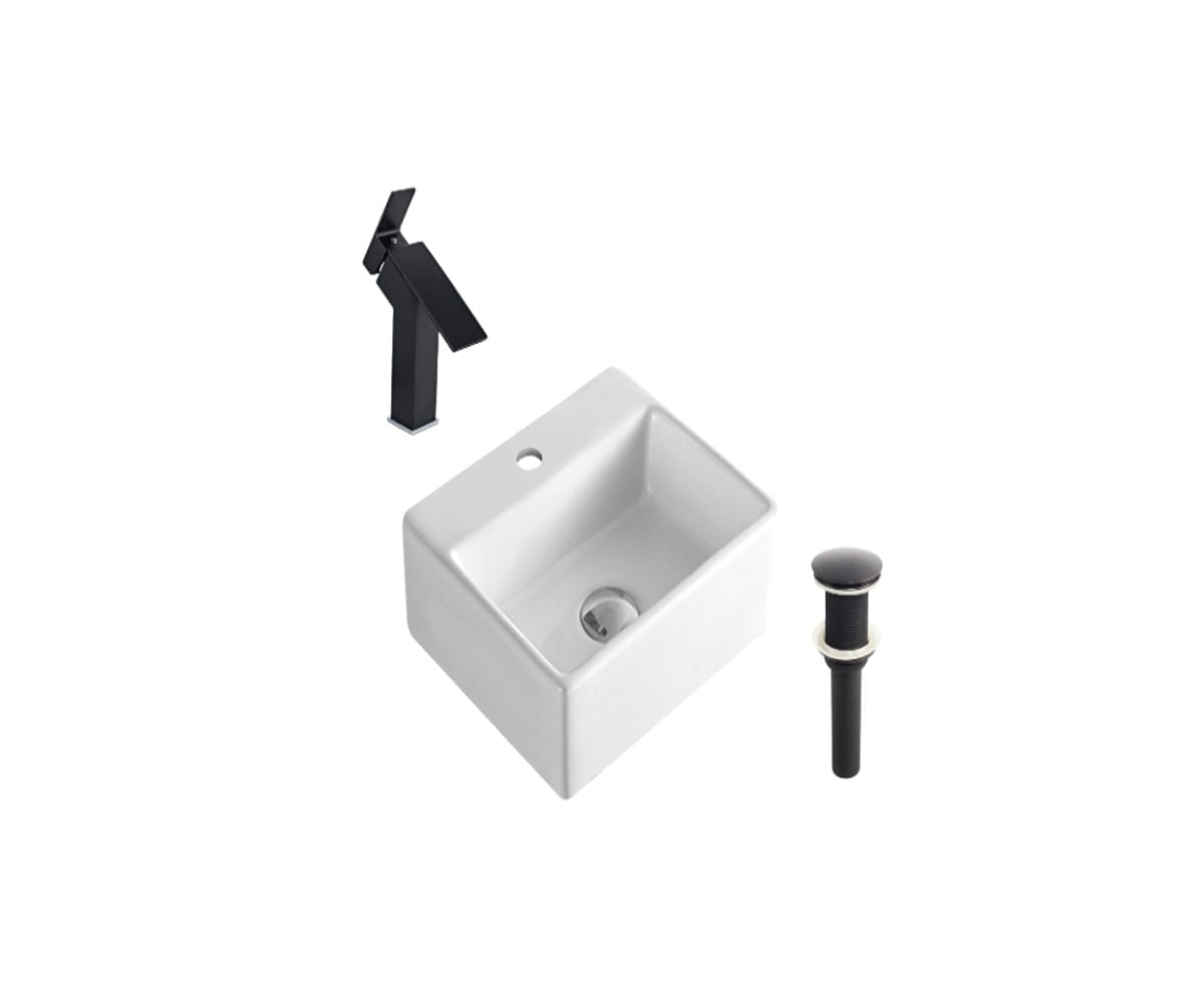 DROP Bath and Kitchen DR091259 Bathroom Vessel Sink Set