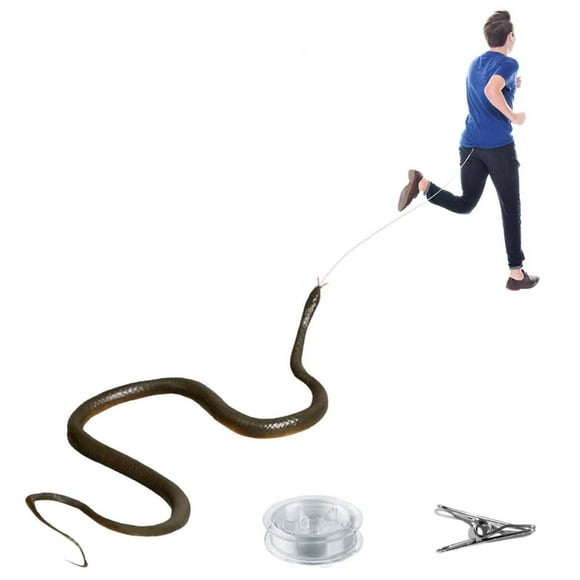 Summer Saving!EQWLJWE Snake Prank with String Clip Clip On Snake Prank Snake On A String Prank That People DIY Snake Prank with String and Clip Snake Prank Never Gets