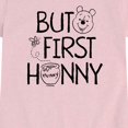 thumbnail image 2 of Winnie the Pooh - But First Hunny - Toddler Girls Fitted Short Sleeve T-Shirt, 2 of 4