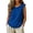 A1_Dark Blue, variant on HOSIA Ruffle Sleeveless Cotton Linen Gauze Cami Shirts Lightweight Beach Tees Plus Size Flowy Sleeveless Vests Gauze Comfy Ruffle Sleeve Cami Shirts Comfy Flowy Plain Boho Tank Tops Light Blue M