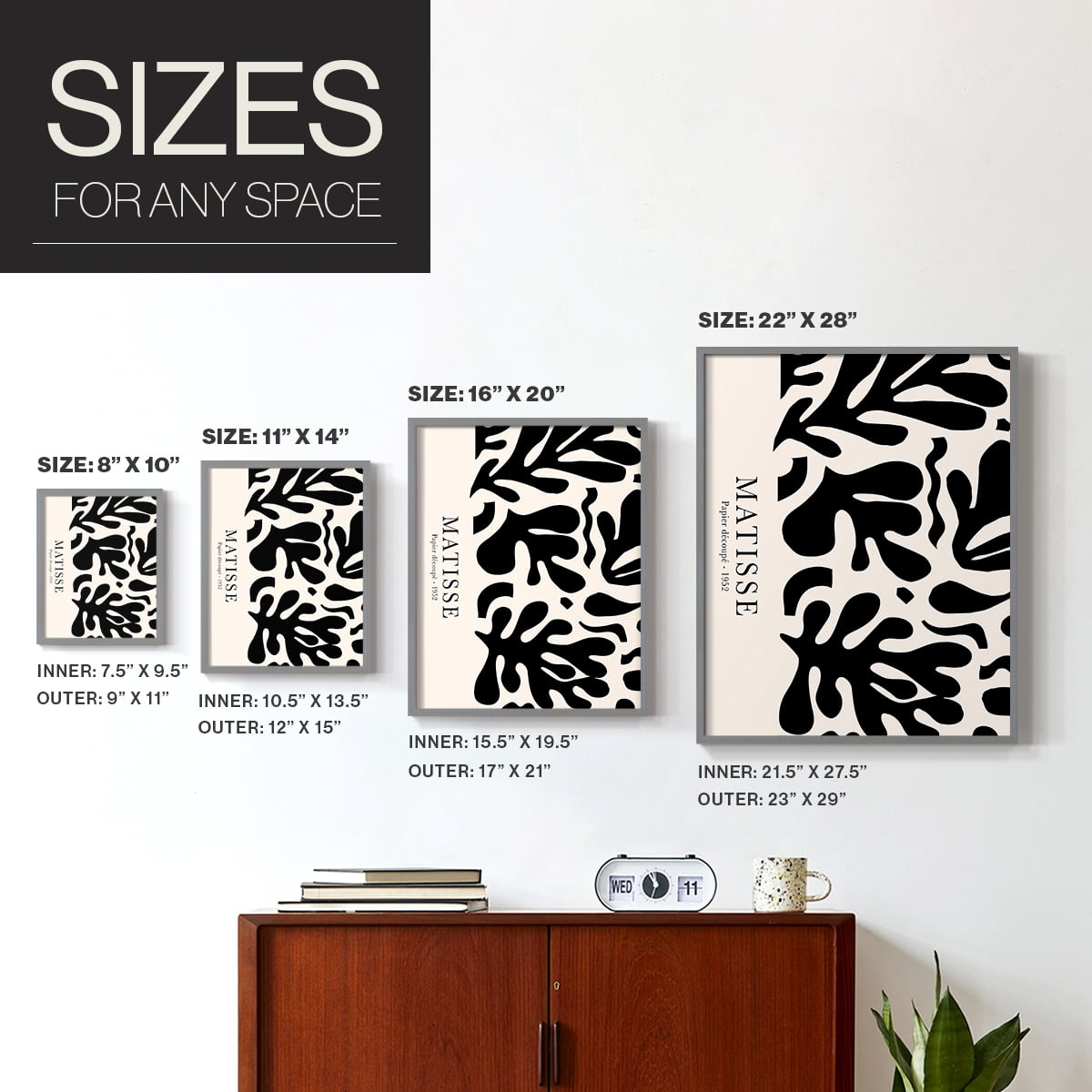 Matisse CCLXII in Solid Wood 8 x 10 Framed Print