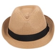 thumbnail image 1 of Sombrero de paja tejido para exteriores, playa, unisex, para hombre y mujer, 1 of 8