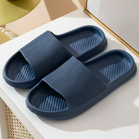 

Minimalist Solid Color Slippers Women‘s Thick Platform Slides