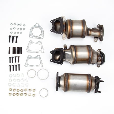 For 2006-2008 Honda Ridgeline 3.5L Catalytic Converter Set (BANK 1 & 2 & REAR)