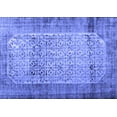 thumbnail image 1 of Ahgly Company Machine Washable Indoor Rectangle Persian Blue Bohemian Area Rugs, 3' x 5', 1 of 4