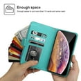thumbnail image 4 of Funda tipo cartera para iPhone X/XS con cordón y tarjetero de piel sintética, 4 of 5