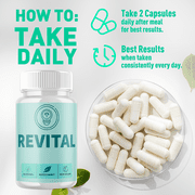Revital Advanced Formula Pills Supporting Energy and Healthy Lifestyle 60 Capsules