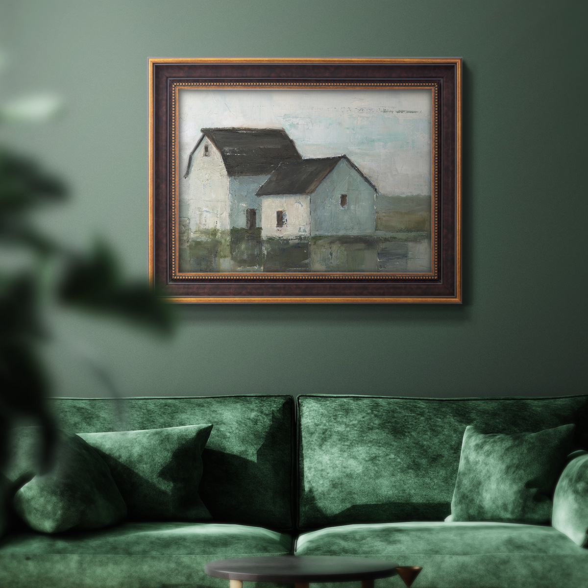 Barn at Sunset II Premium Framed Canvas- Ready to Hang