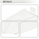 thumbnail image 4 of Ofertas Únicas Toalla triangular de medio paquete Escudo facial UV Filtro de poliéster Máscara de gaiter para cuello multipropósito Protección solar Transpirable Blanca 1 pieza, 4 of 6