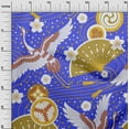 thumbnail image 3 of oneOone Cotton Flex Medium Blue Fabric Asian Japanese Pattern Sewing Craft Projects Fabric Prints By Yard 40 Inch Wide, 3 of 4