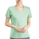 thumbnail image 2 of mfyjkho Tops Para Salir, Blusas Y Camisas De Cuello En V De Manga Corta De Punto De Color Liso Para Mujer Tops Para Salir Para Mujer Xxl, 2 of 4