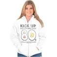 thumbnail image 4 of PACMAN Totally Iconic Kick Up the 80s Zip Up Hoodie Men's Women's Brisco Brands M, 4 of 6