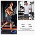 thumbnail image 7 of Satankud Men's Athletic Shorts With Pockets and Elastic Waistband Breathable Mesh Stretch Running Shorts Drawstring Waist Relaxed Casual Sports Gym Basketball Shorts Dark Gray-XS, 7 of 7