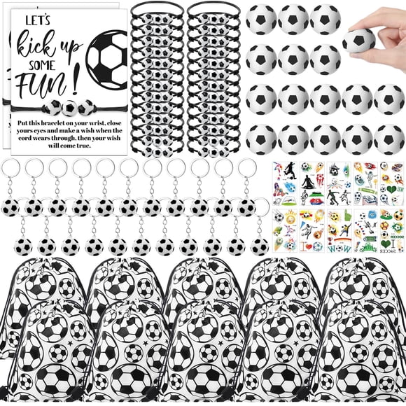 Party Favors Equsion Soccer, 144 unidades, con bolsas con cordón