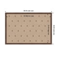 thumbnail image 5 of Kate and Laurel Framed Fabric Pinboard 38 x 26, Red Botanical Block Print Printed Linen Classic Bulletin Board for Use as a Vision Board or Wall Organization, Florence Medium Brown Frame, 5 of 8