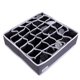 thumbnail image 1 of Organizador De Cajones Periea Ropa Interior De Dormitorio 30 Celdas 'Fosy' (Gris Carbón Premium Con Ribetes Blancos), 1 of 5