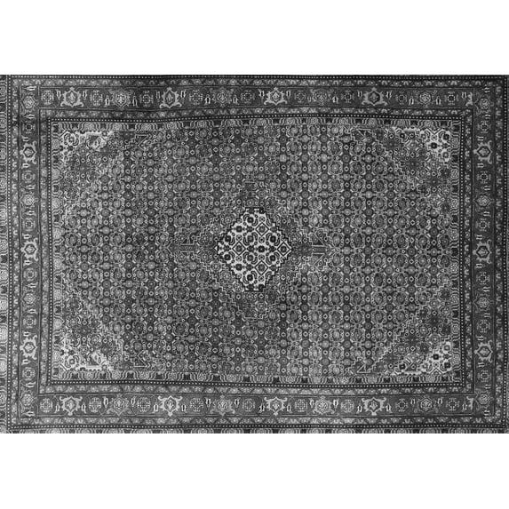 Ahgly Company Indoor Rectangle Persian Gray Traditional Area Rugs, 7' x 9'