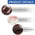 thumbnail image 2 of Tripumer Brown Memory Foam Rug Set Soft 3 Piece Bath Rug for Home Kitchen Comfort and Absorbency, 2 of 7