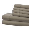 thumbnail image 2 of Becky Cameron Soft Comfort Resort Quality 6 Piece Bed Sheet Set - Twin XL - Taupe, 2 of 2