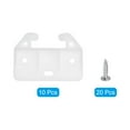 thumbnail image 5 of 10pcs Plastic Drawer Track Guides Slides Replacement Furniture Parts with Screws, for Dressers, Hutches 60x28mm, 5 of 5
