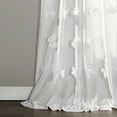 thumbnail image 6 of Lush Decor Riley Bow Ties 95" x 54" Solid White 3" Rod Pocket Single Window Panel, 6 of 11