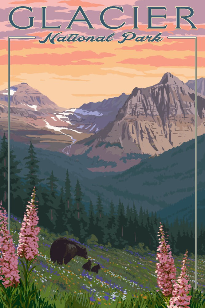 Ennis, Montana, Moose and River Rapids (12x18 Wall Art Poster