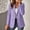 Purple, variant on Hueook Blazers for Women Tailored Suit Jacket Business Casual Style Long Sleeves Lapel with Pockets Blue S