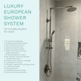 thumbnail image 3 of Fennocasa Polaris 3 Rain Showerhead with 3-Setting Handheld Shower Combo, 1.8 GPM Brushed Nickel, 3 of 8