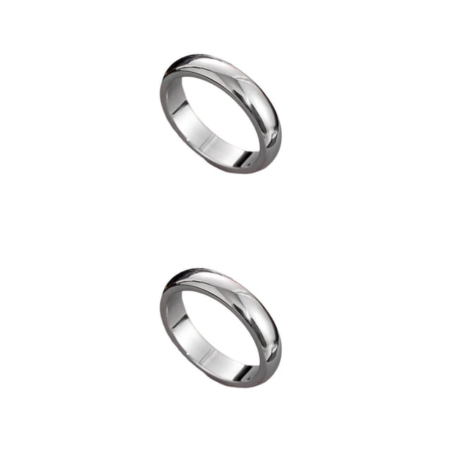 Anillo de aleación de estilo moderno Minnieouse Plata Talla 6 2Conjunto