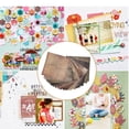 thumbnail image 3 of Scrapbooking Crafts, Journal Card Durable Scrapbook Paper Album Scrapbook Pattern 5.9 x 5.9in  for Gift Box/DIY Photo Album Packaging, 3 of 8
