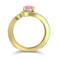 thumbnail image 4 of 2.50 T.C.W Round Cut Pink Sapphire & Blue Topaz Gemstone Beautiful Wedding Ring for Ladies Solid 18K Yellow Gold Size 9 by Diamond-Capitals, 4 of 8