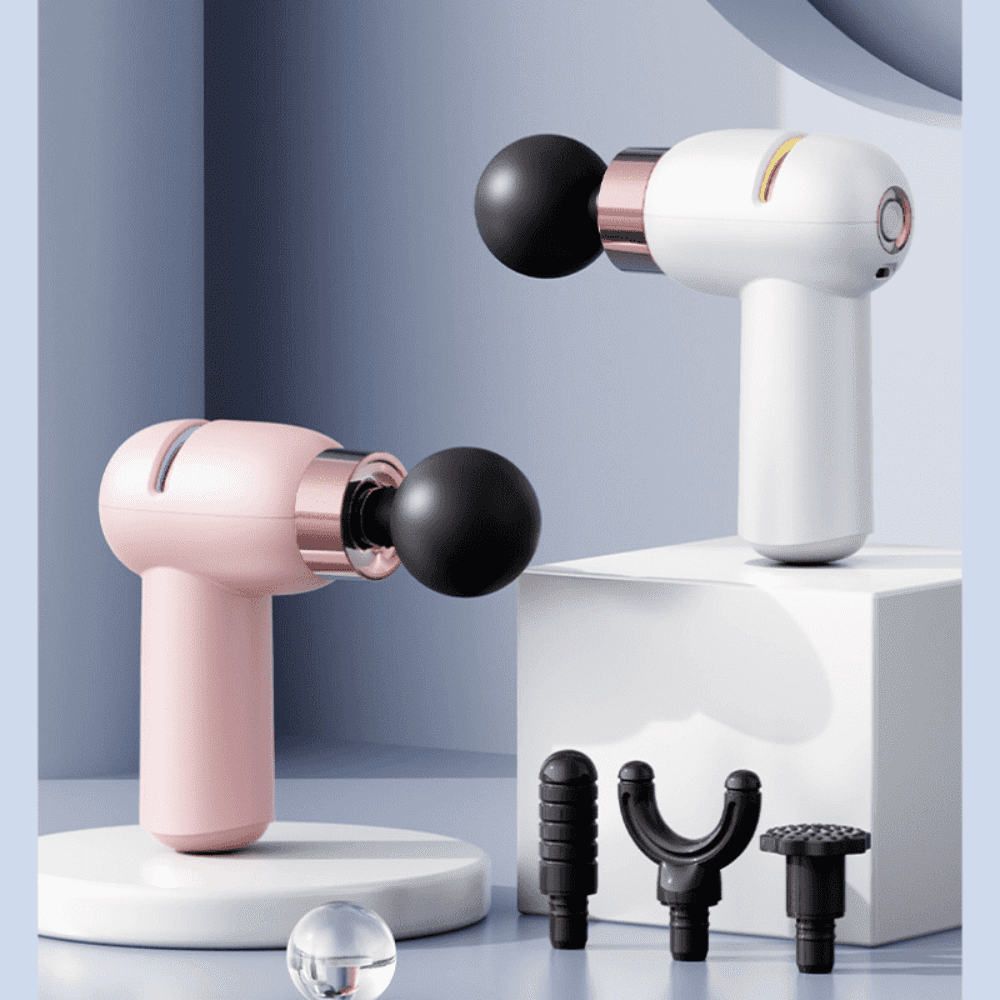 Mini Portable Fascia Gun Muscle, Shoulder, Neck, Legs, Hips, Full Body Relaxation, Low Noise Fine Sound Massager, Women's Vibration Massage Gun