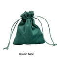 thumbnail image 4 of Qarigey Bolsa de joyería de terciopelo con cordón a prueba de polvo, organizador de embalaje de regalo de cumpleaños de boda, bolsas Ropa, zapatos y accesorios Miscelánea Fondo verde/cuadrado, 4 of 6