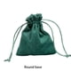 thumbnail image 5 of Qarigey Bolsa de joyería de terciopelo con cordón a prueba de polvo, organizador de embalaje de regalo de cumpleaños de boda, bolsas Ropa, zapatos y accesorios Miscelánea Fondo verde/cuadrado, 5 of 6