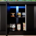 thumbnail image 5 of ChenyueFurn 55-75 Gallon Aquarium Stand, 4 AC 2 USB, 880LBS, Black, Turtle/Reptile Terrarium Cabinet,Black, 5 of 11