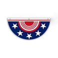 thumbnail image 2 of Patriotic Half Circle Flag Star Stripe Style Banner For Wall Party And Festival Decoration, 2 of 7