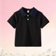 thumbnail image 5 of Blusa y camisa de manga corta con cuello vuelto Camisa de color liso para niños Camiseta de manga corta con solapa para bebé Top informal y versátil Camiseta de algodón para niños, 5 of 6