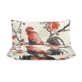 thumbnail image 3 of 3 Pcs Soft Bedding Set, Includes 1 Duvet Cover with Zipper And 2 Pillow,Shams Oil Rooster Queen(90"×90"), 3 of 8