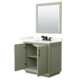 thumbnail image 4 of Wyndham Collection Wcf414136s-Qtz-Us3m34 Strada 36" Free Standing Single Basin Vanity Set, 4 of 7