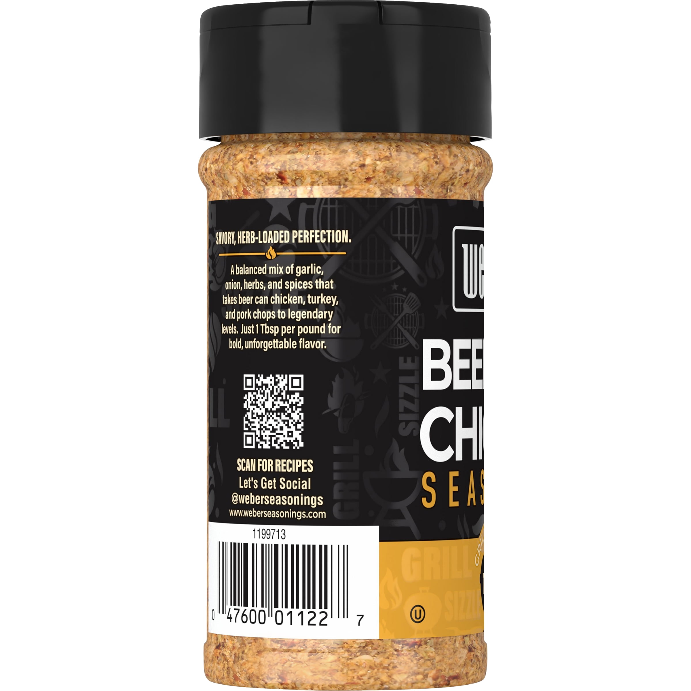 Weber Beer Can Chicken, Mixed Spices & Seasoning, Gluten Free, 5.5 oz